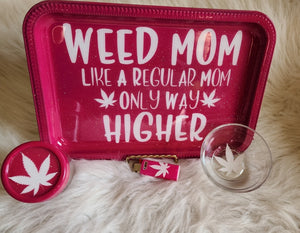 Weed Mom Rolling Trays 4pc