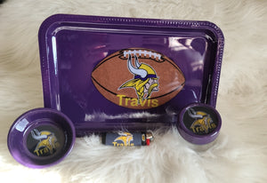 Vikings Rolling Trays 4pc