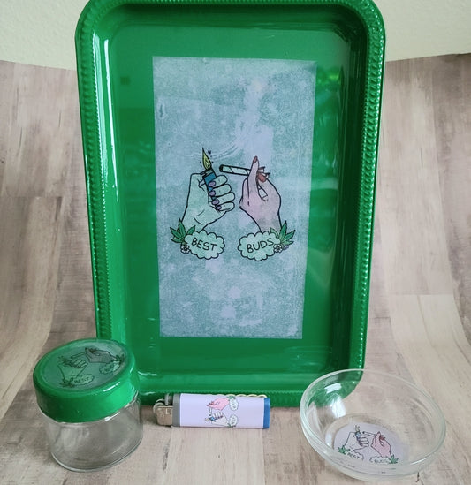 Best Buds Rolling Trays 4pc
