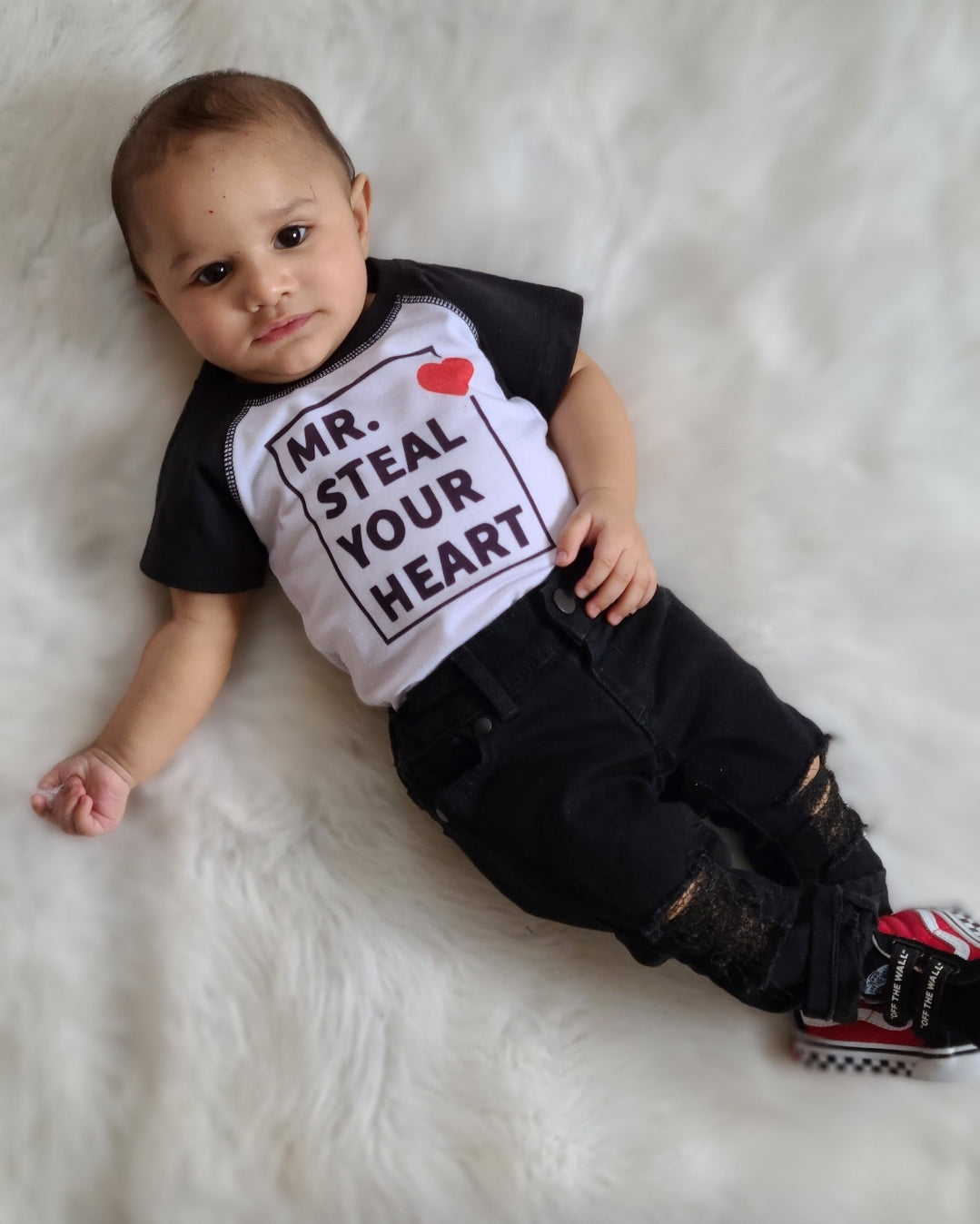 Mr. Steal Your Heart Valentines Boys Shirt