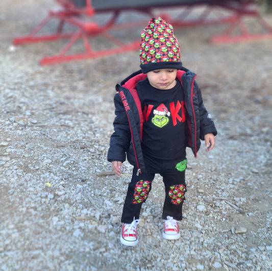 Grinch Girls Distressed Jeans Boys Distressed Jeans Christmas