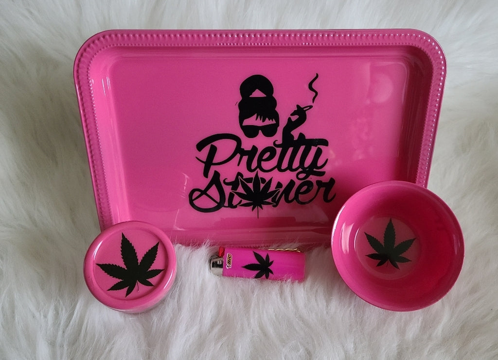 Pretty Stoner Rolling Trays 4pc