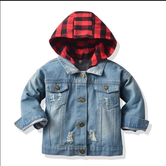 Hooded Denim Jacket