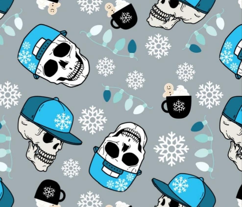 Winter Skulls Christmas Handmade