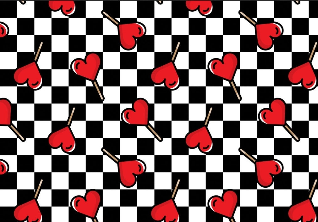 Checker Hearts Valentines Handmade