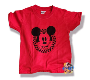 Checker Mickey Boys Shirt Girls Shirt