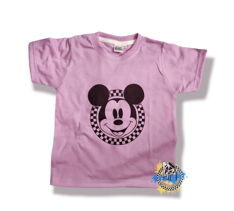 Checker Mickey Boys Shirt Girls Shirt