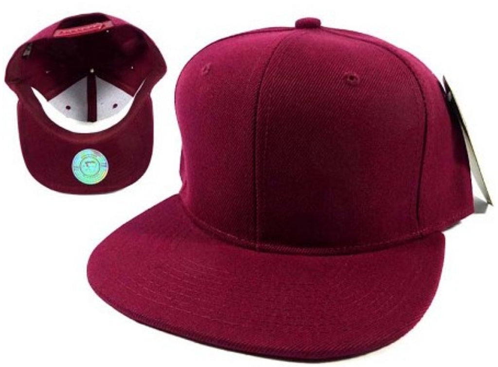 Burgundy Snapback Hat