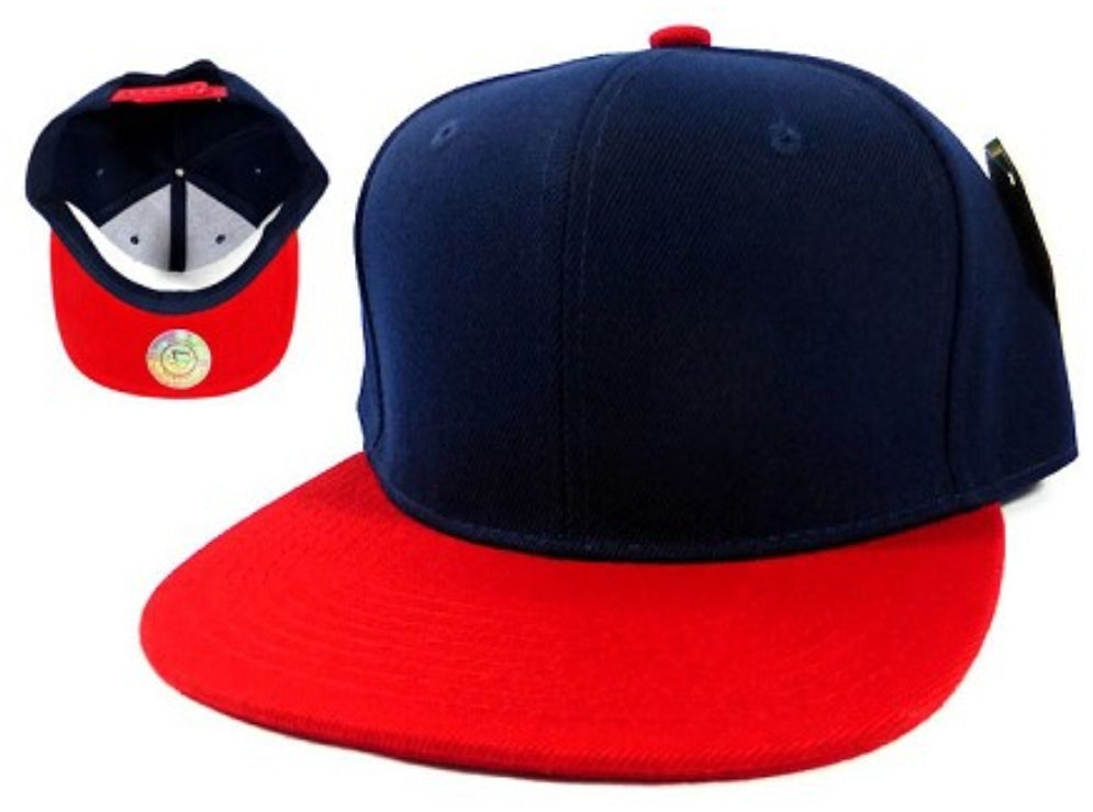 Navy & Red Snapback Hat