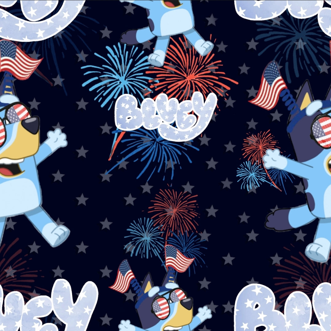 Bluey 4th of July Handmade