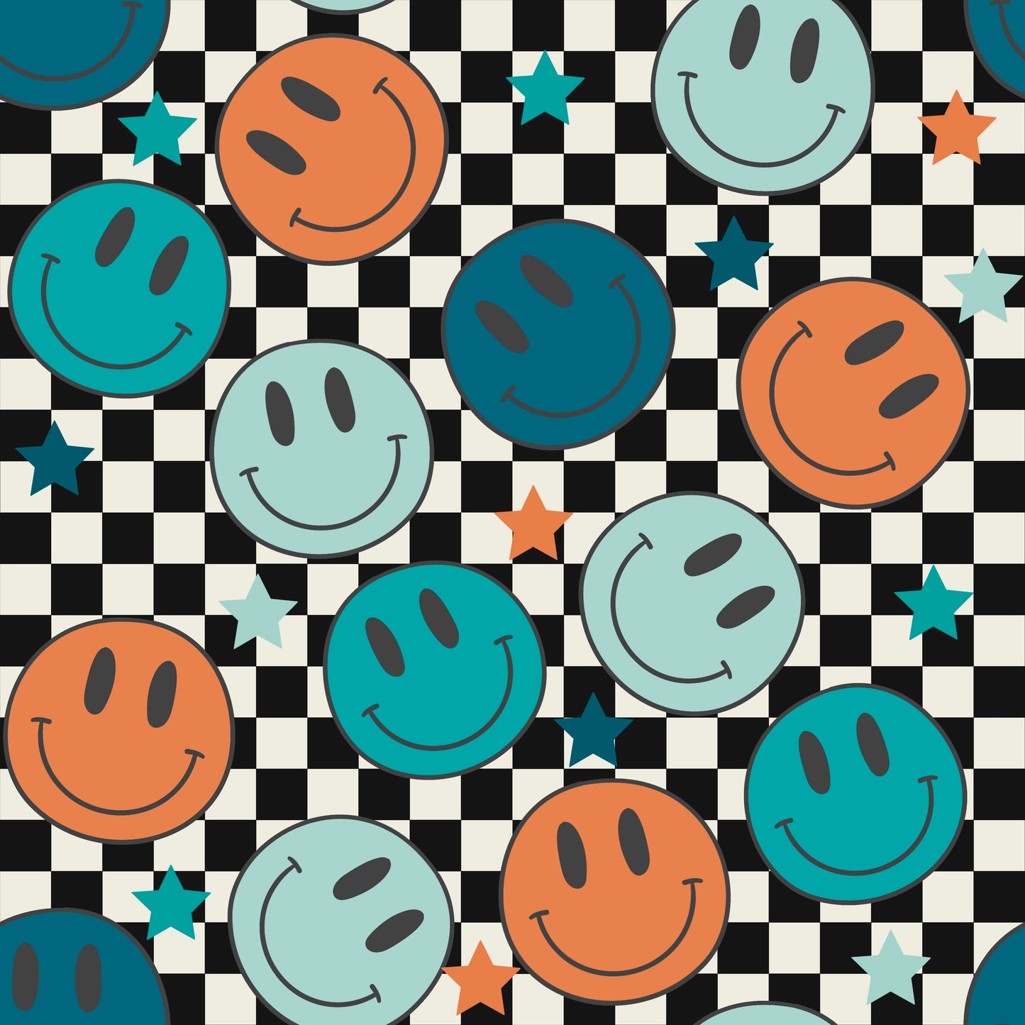 Retro Smiley Face Boys Handmade