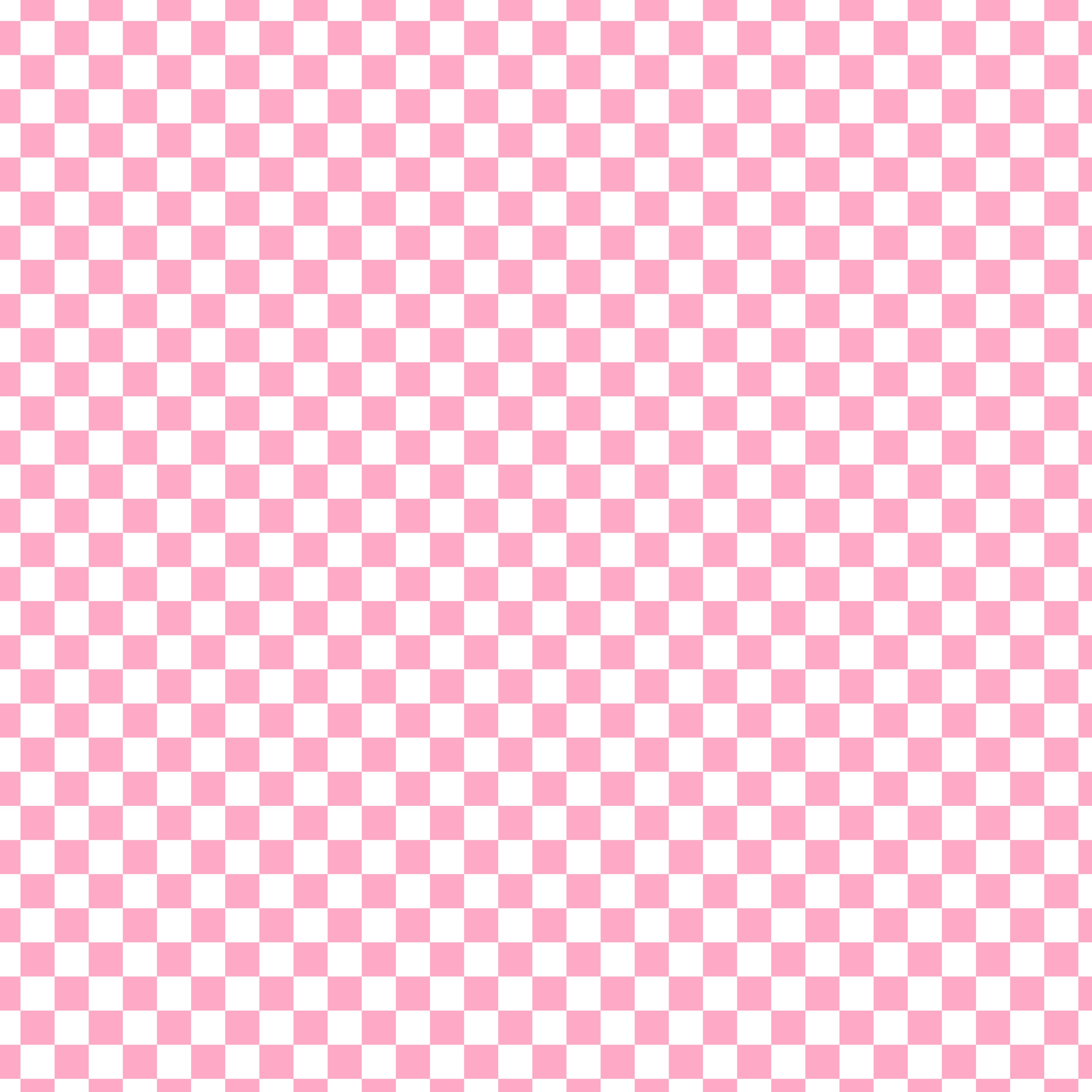 White Light Pink Checker Handmade