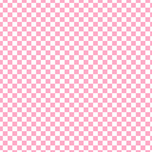 White Light Pink Checker Handmade