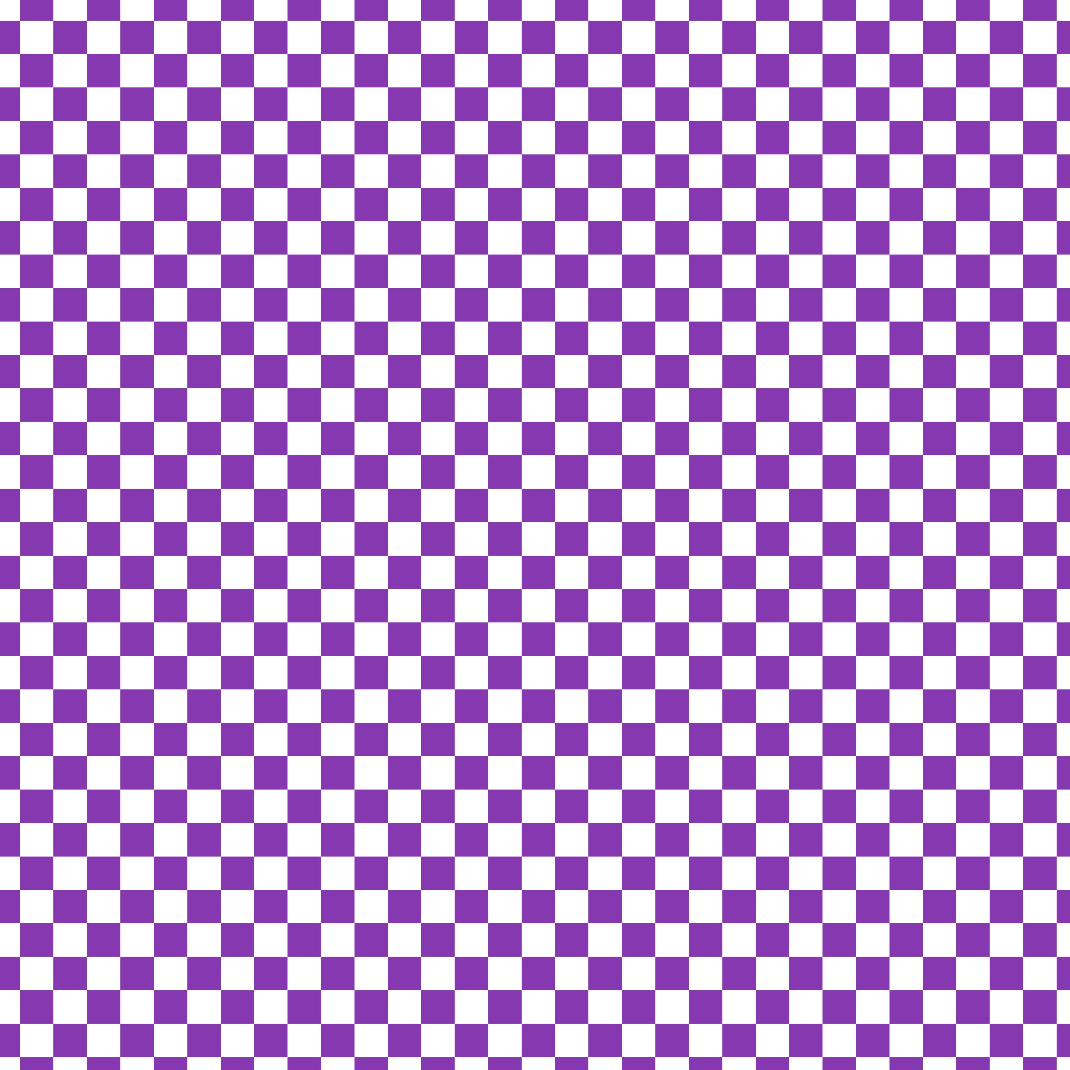 White Purple Checker Handmade