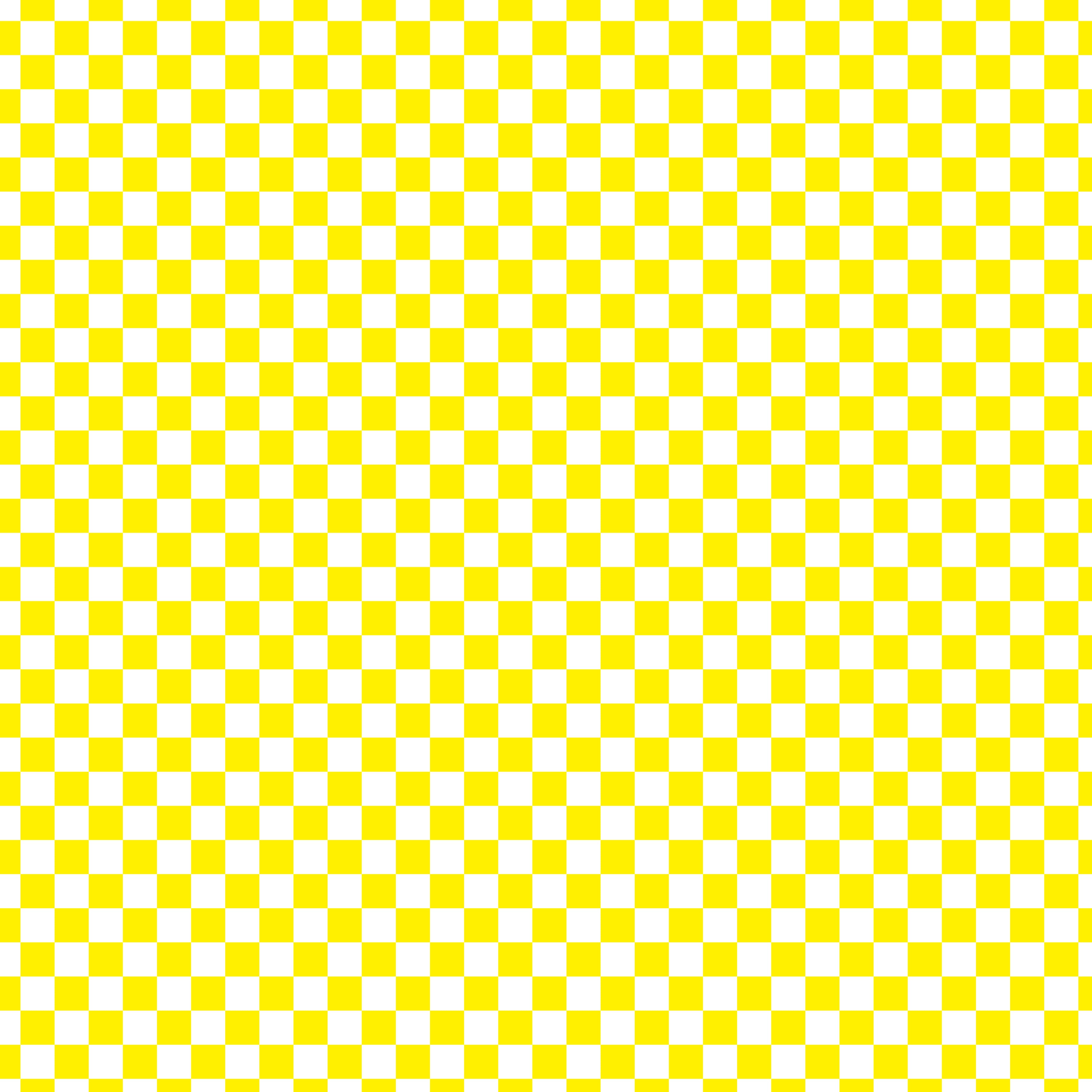 White Yellow Checker Handmade