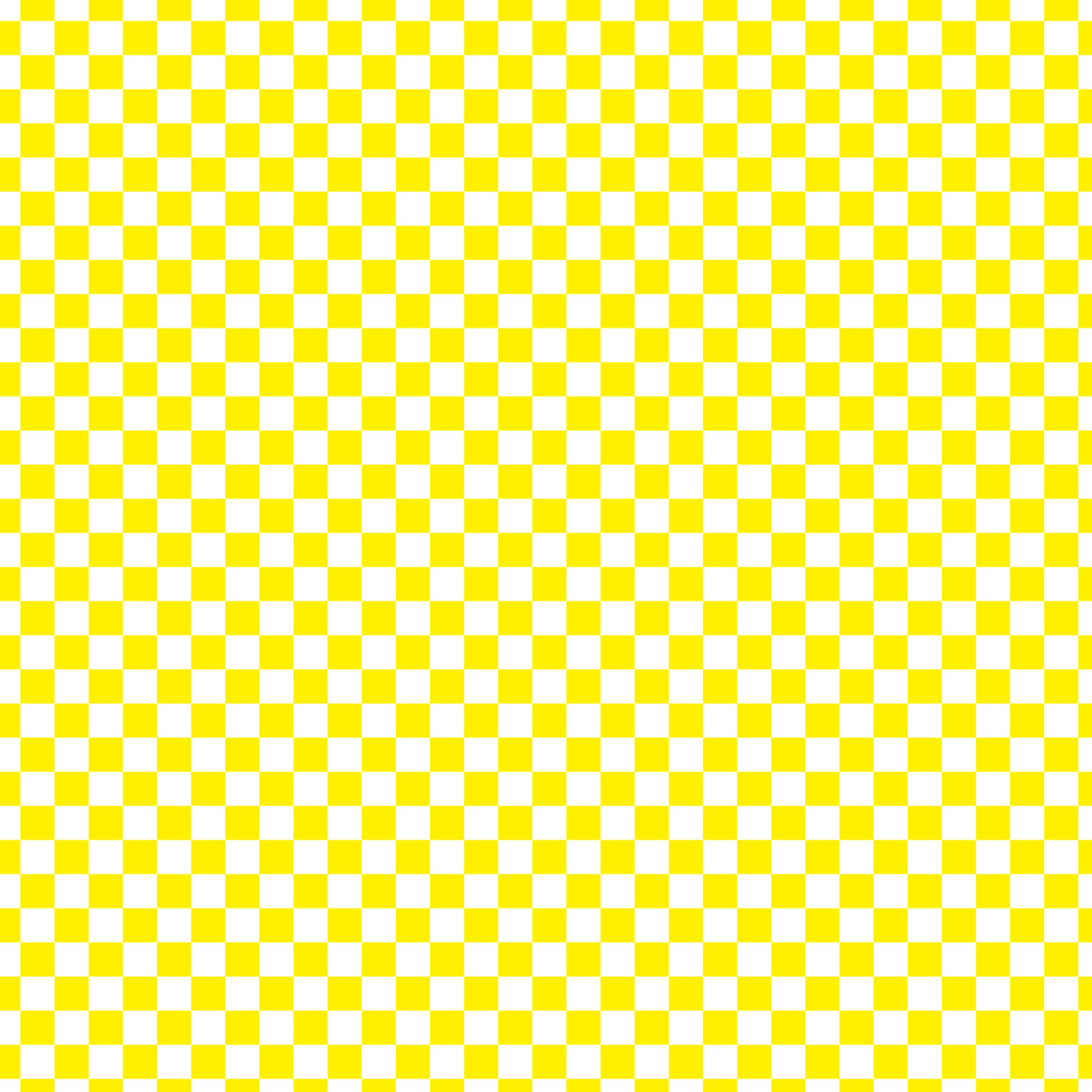 White Yellow Checker Handmade