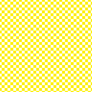 White Yellow Checker Handmade