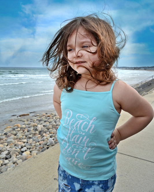 Beach Hair Don't Care Girls Shirt Summer
