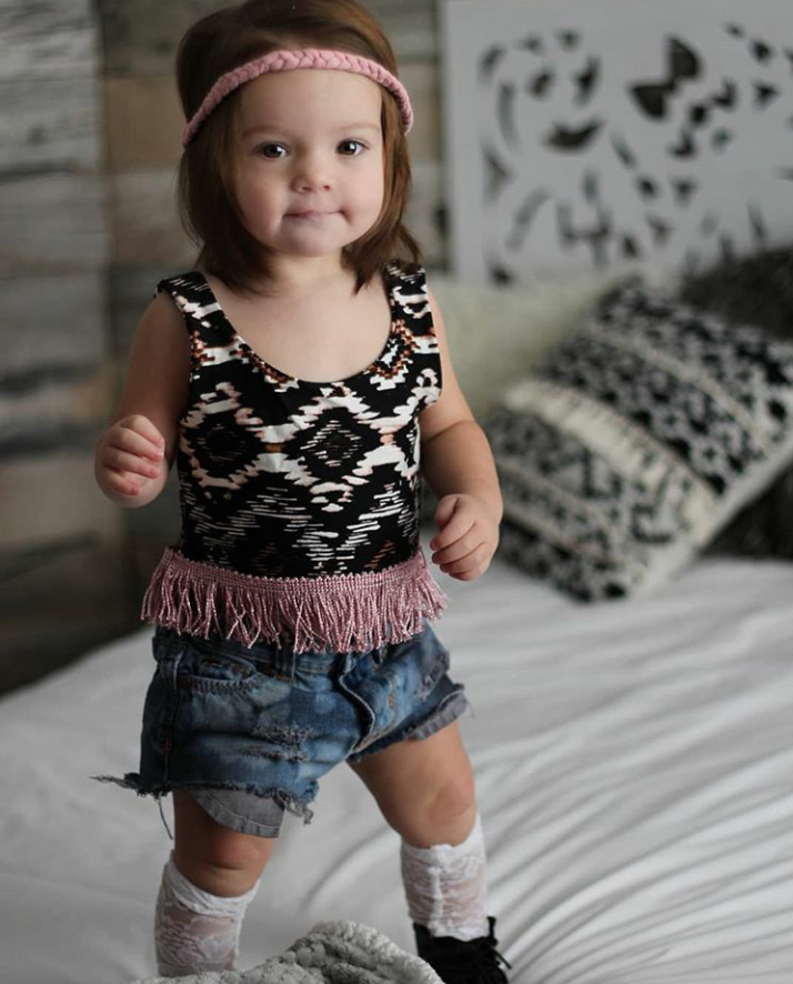 Black Pocket Girls Distressed Jeans Shorties