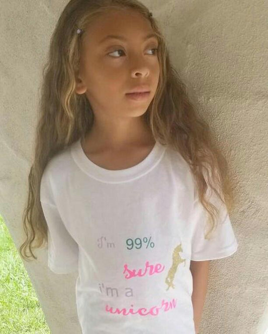 I'm 99% Sure I am a Unicorn Girls Shirt