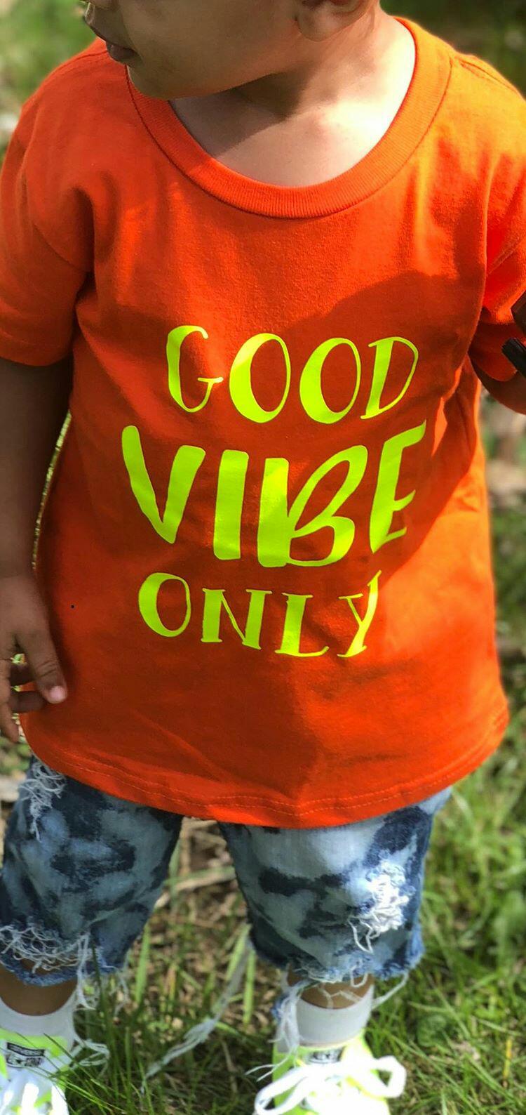 Good Vibes Only Boys Shirt Girls Shirt