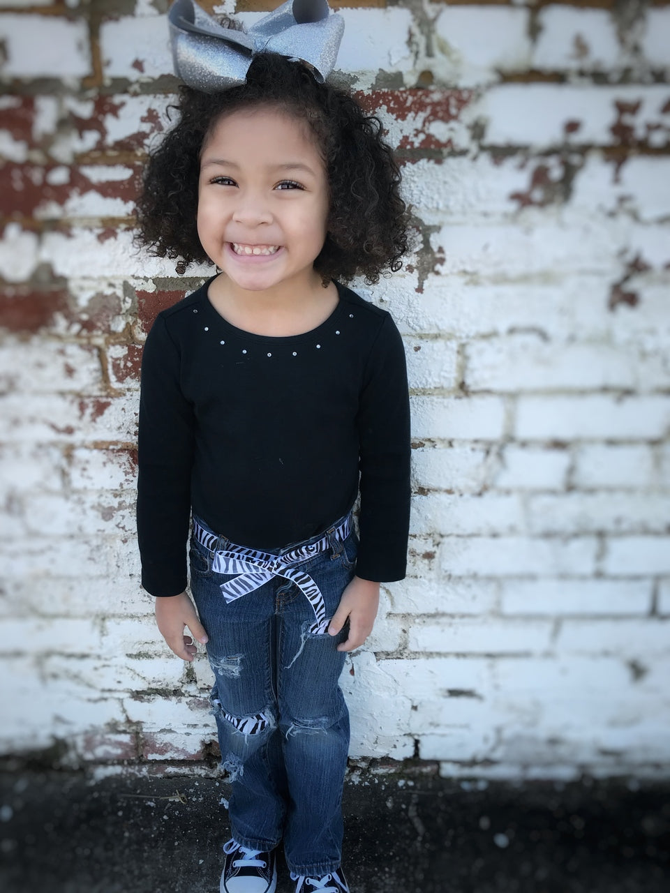 Zebra Girls Distressed Jeans