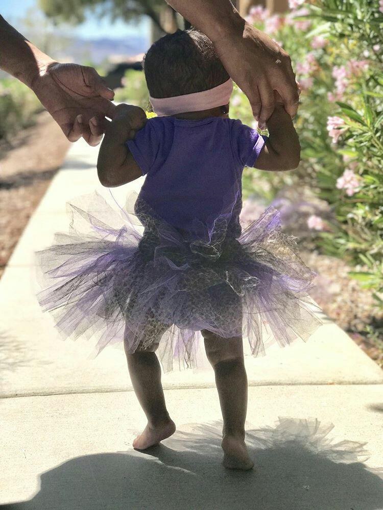 Cheetah Print and Purple Tutu