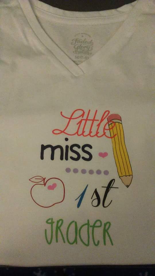 Little Miss 2nd Grade (ANY GRADE) Girls Shirt