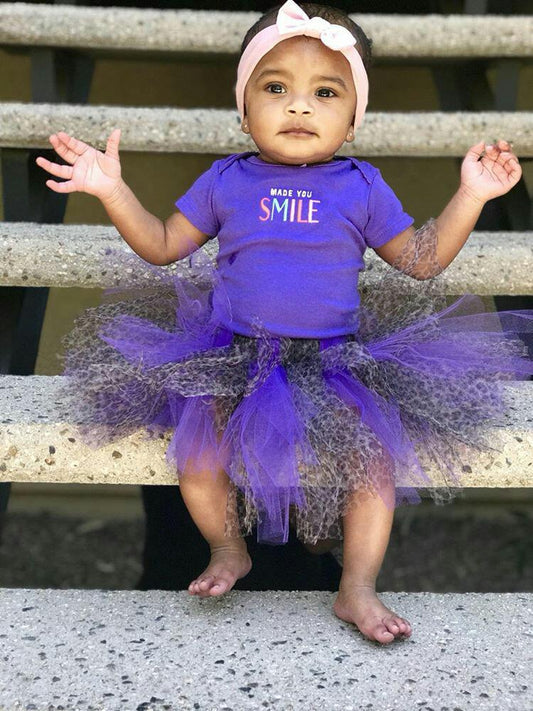 Cheetah Print and Purple Tutu