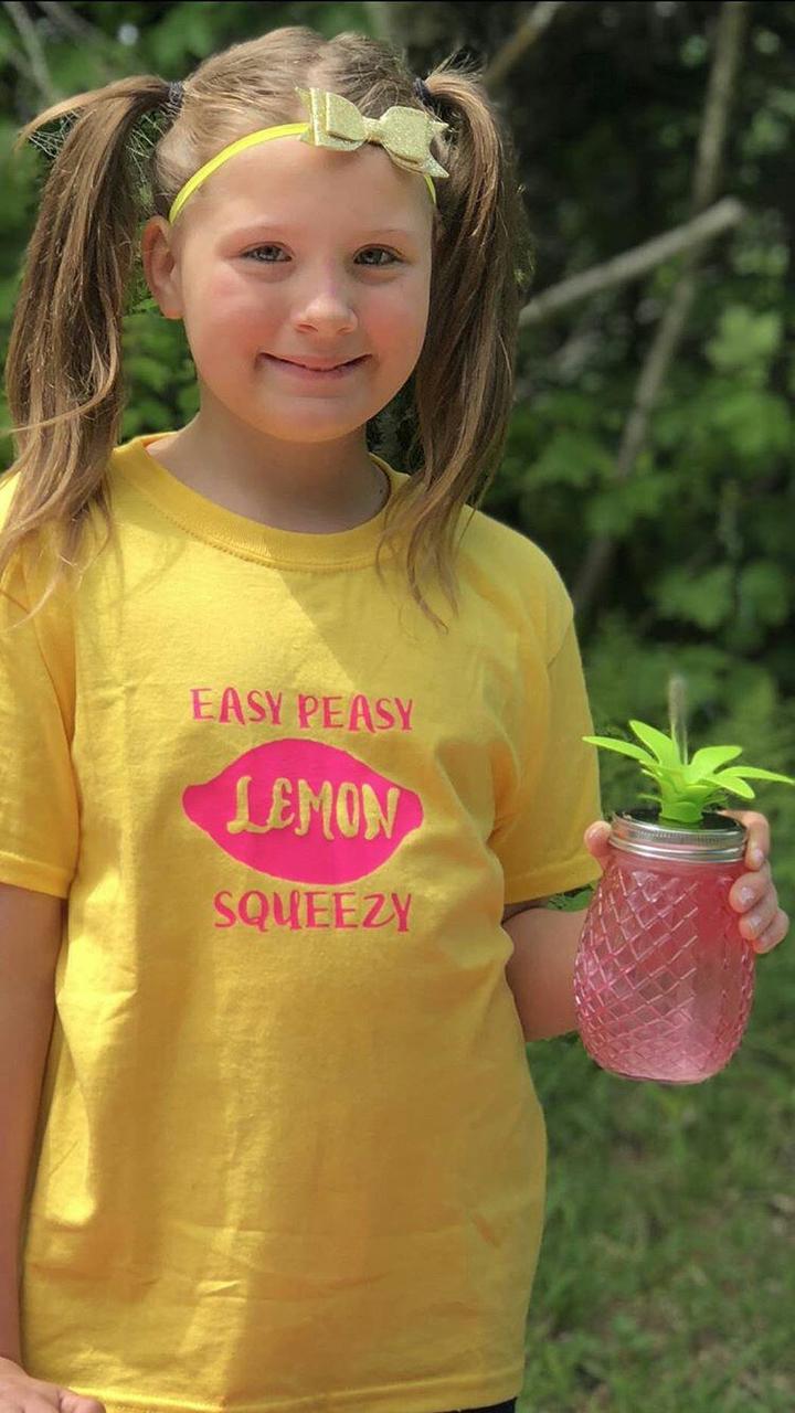 Easy Peasy Lemon Squeezy Girls Shirt