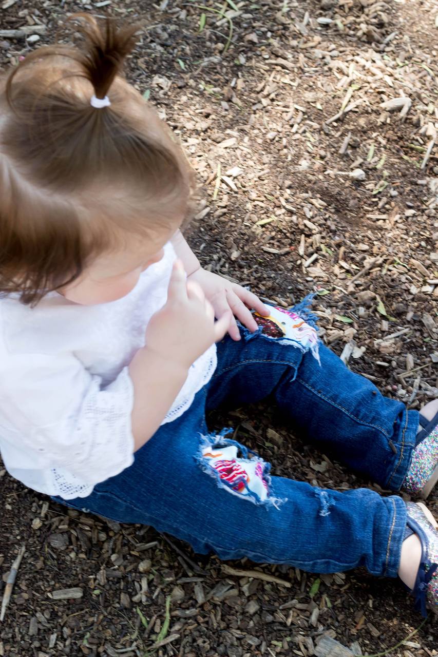 Donut Girls Distressed Jeans