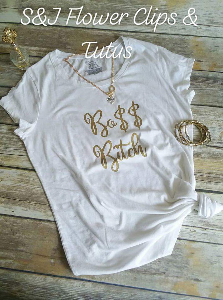Bo$$ Bitch Ladies Shirt