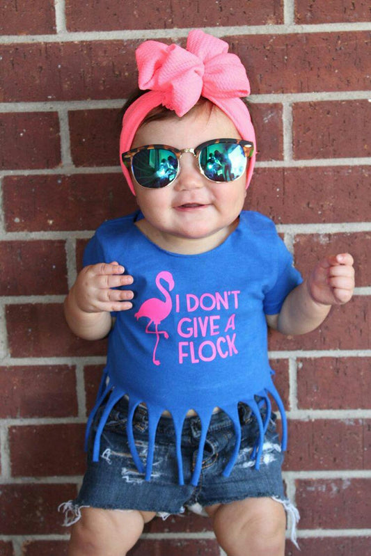 I dont give a flock Girls Shirt