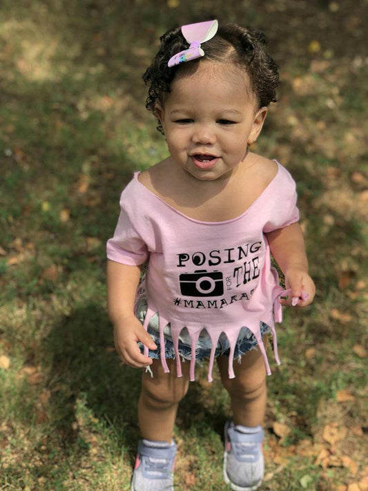 Posing for the #mammarazzi Girls Shirt