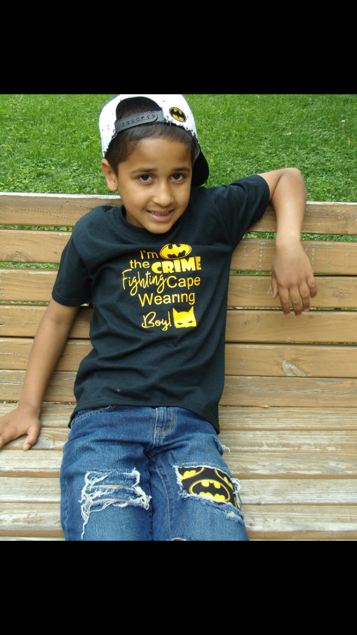 I'm The Crime Fighting Cape wearing boy Batman Boys Shirt