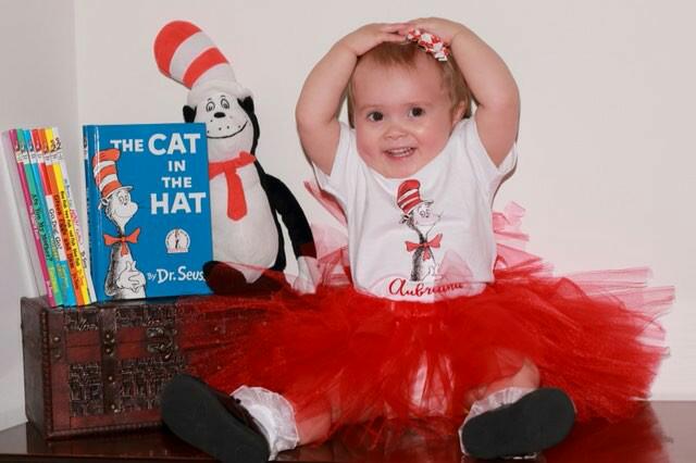 Personalized Cat in the Hat Tutu Outfit