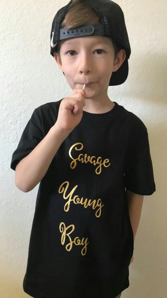 Savage Young Boy Boys Shirt