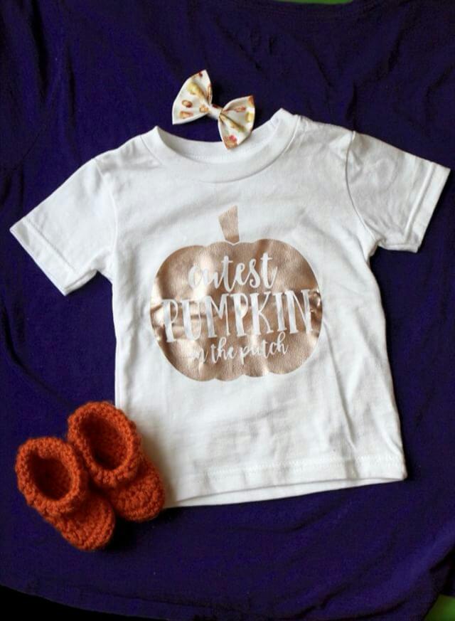 Cutest pumpkin in the patch Fall Girls Shirt