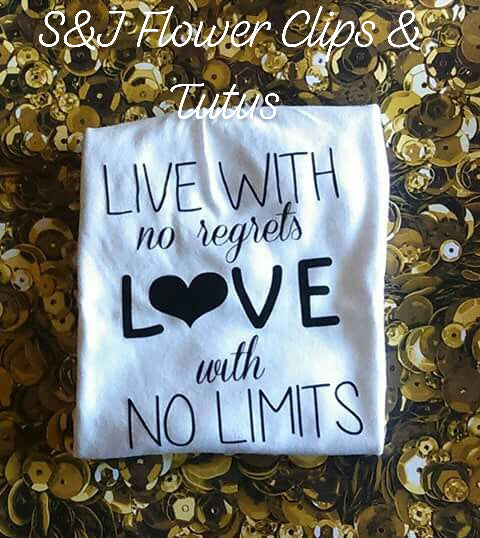 Live with no regrets love with no limit Girls Shirt