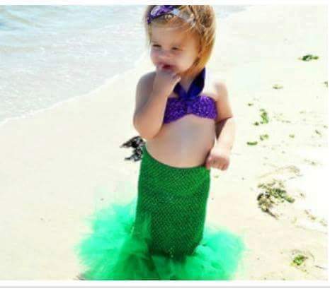 Ariel Costume Birthday Tutu Dress Halloween