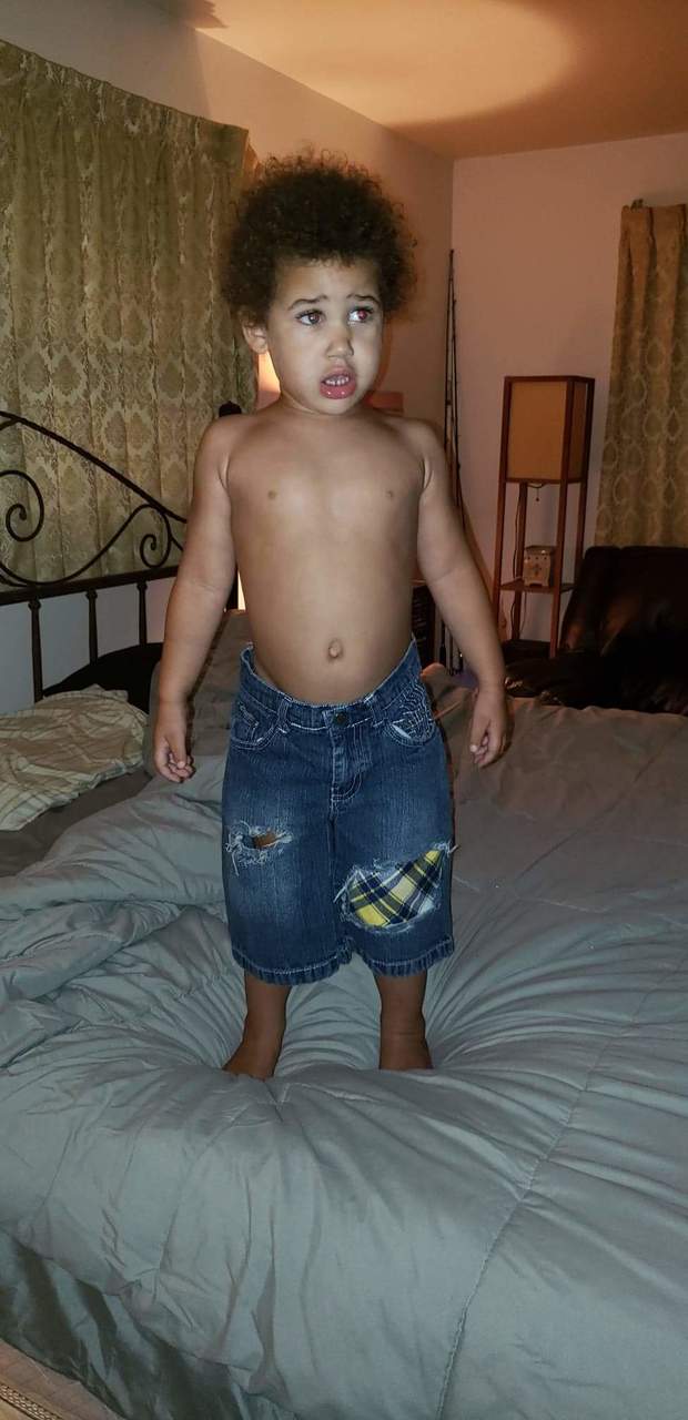 Yellow Blue Plaid Boys Distressed Jeans Shorts