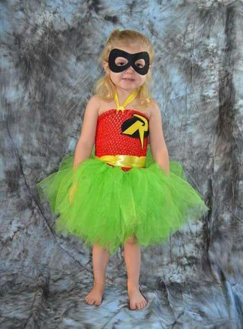 Robin Costume Birthday Tutu Dress Halloween