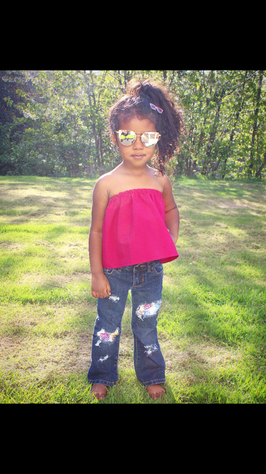 Pineapple Girls Distressed Jeans