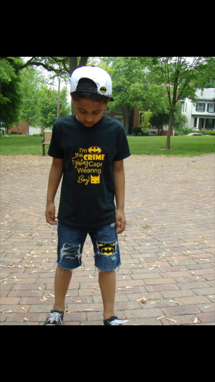 I'm The Crime Fighting Cape wearing boy Batman Boys Shirt