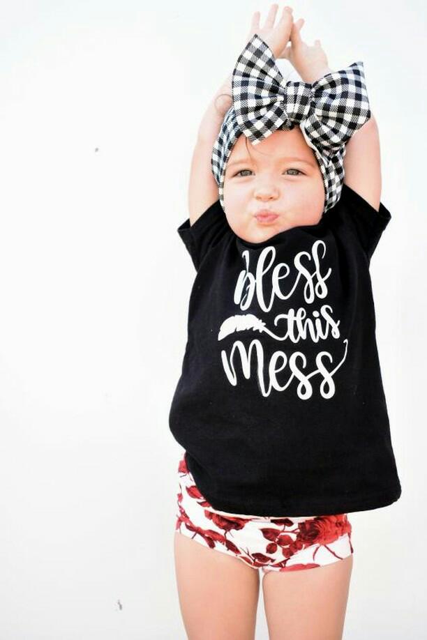 Bless this mess Girls Shirt