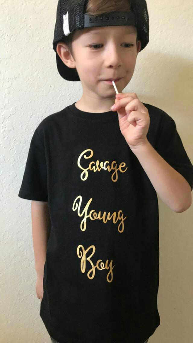 Savage Young Boy Boys Shirt