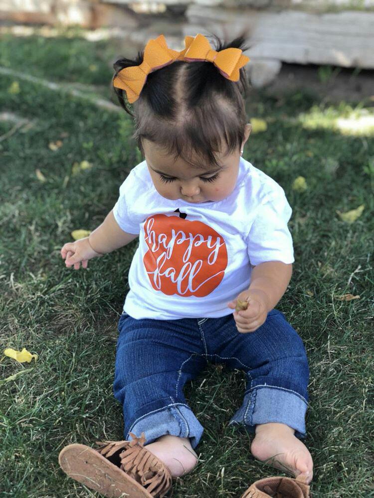 Happy Fall Girls Shirt Boys Shirt Thanksgiving