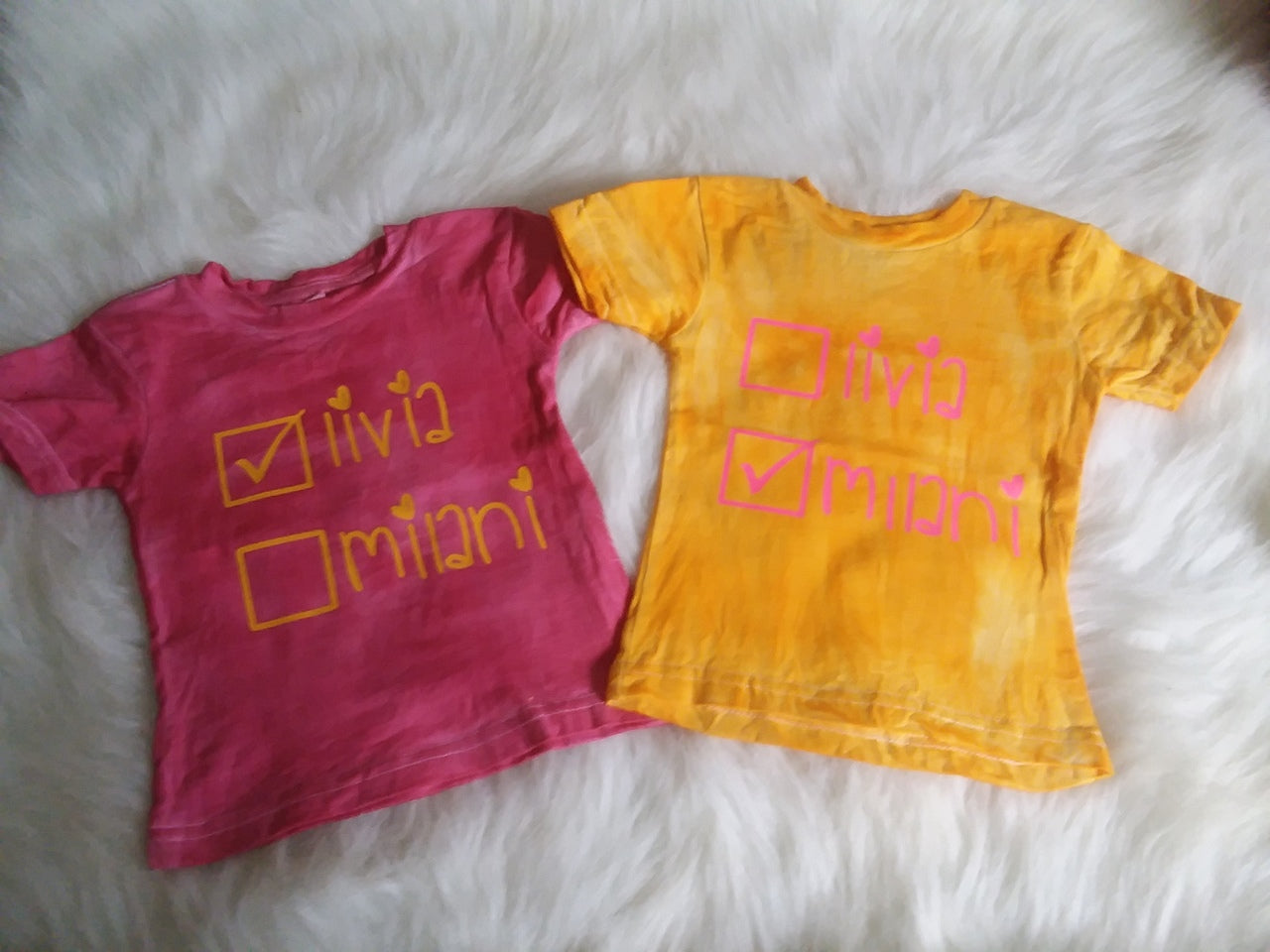 Girls Personalized Twin Shirts