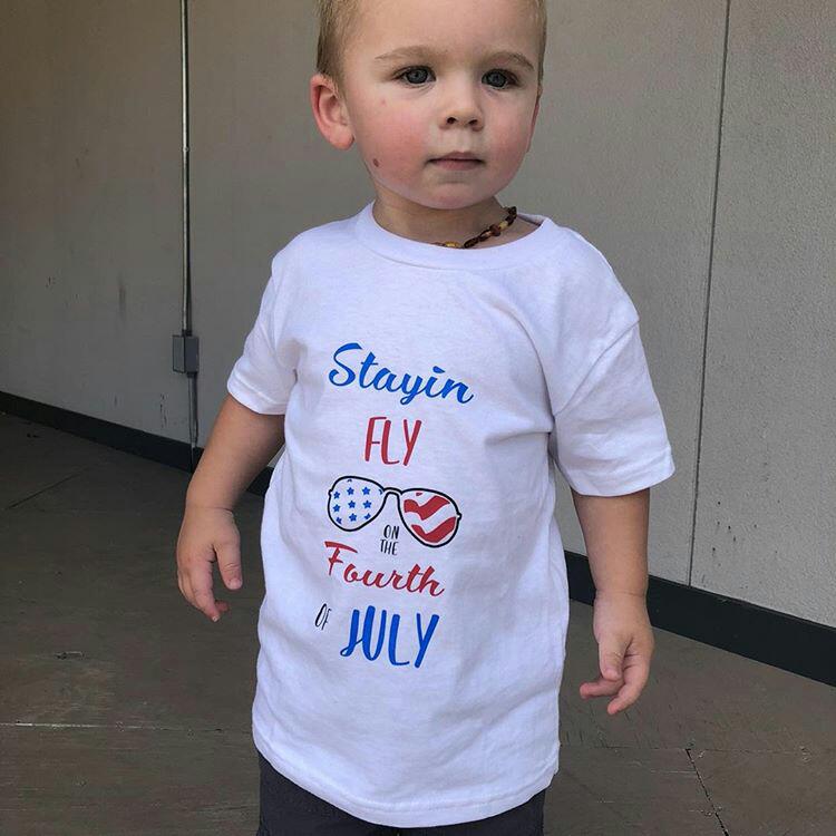 Stayin Fly For The Fourth Of July Boys Shirt 4th of July