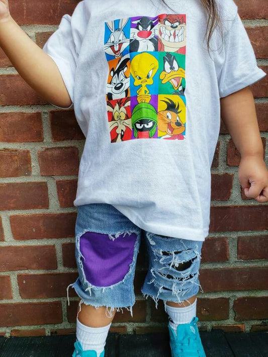 Purple Patch Boys Distressed Jeans Shorts